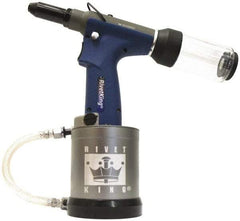 RivetKing - 3/16" Capacity, Air Riveter - 0.787" Long Stroke, 20" Inlet - Eagle Tool & Supply