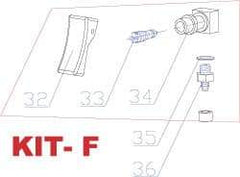 RivetKing - 3 to 6" Trigger Kit for Rivet Tool - Includes Trigger Valve, On/Off Base, O-Ring - Eagle Tool & Supply