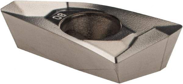 Kennametal - EC1808 Grade KC422M Carbide Milling Insert - TiB2 Finish, 0.2165" Thick, 0.8mm Corner Radius - Eagle Tool & Supply