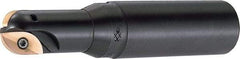 Sumitomo - 1-1/4" Cut Diam, 1.228" Max Depth of Cut, 1-1/4" Shank Diam, 6.796" OAL, Indexable Ball Nose End Mill - 4.535" Head Length, Straight Shank, WBMR Toolholder, ZNMT5CX, ZNMT5SX Insert - Eagle Tool & Supply