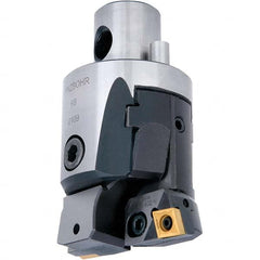 Techniks - Size D100, 4.921" Min Diam, Right Hand Modular Boring Cutting Unit Head - Eagle Tool & Supply