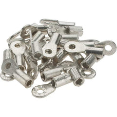 Value Collection - 9-7 AWG Noninsulated Crimp Connection Circular Ring Terminal - #10 Stud, Tin Plated Copper Contact - Eagle Tool & Supply