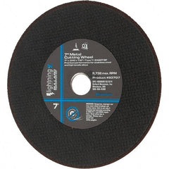 Value Collection - 7" Aluminum Oxide Cutoff Wheel - 0.04" Thick, 7/8" Arbor, 8,732 Max RPM - Eagle Tool & Supply