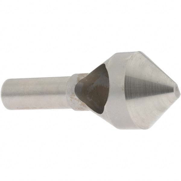 Value Collection - 1-1/8" Head Diam, 1/2" Shank Diam, 0 Flute 82° High Speed Steel Countersink - Eagle Tool & Supply