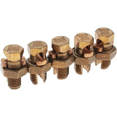 Value Collection - 10 to 6 AWG, Bronze Alloy, Split Bolt Connector - 15/32" Head Width - Eagle Tool & Supply