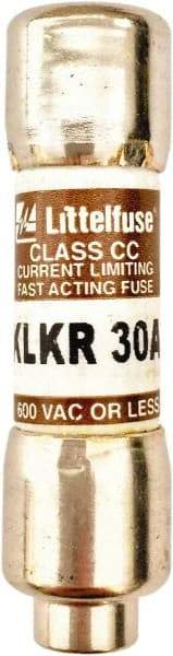 Value Collection - 600 VAC, 30 Amp, Fast-Acting Semiconductor/High Speed Fuse - 1-1/2" OAL, 200 (RMS Symmetrical) kA Rating, 13/32" Diam - Eagle Tool & Supply