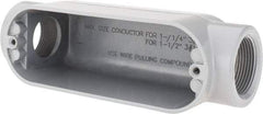 Value Collection - Form 85, C Body, 1-1/4" Trade, IMC, Rigid Aluminum Conduit Body - Oval - Eagle Tool & Supply