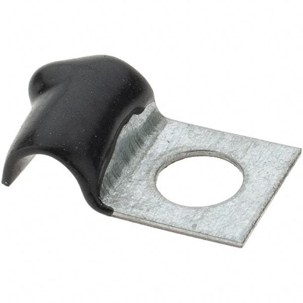 Value Collection - 3/16" Bundle Diam, 1/4" Hole, Steel Clamp - 1/2" Wide, Black - Eagle Tool & Supply