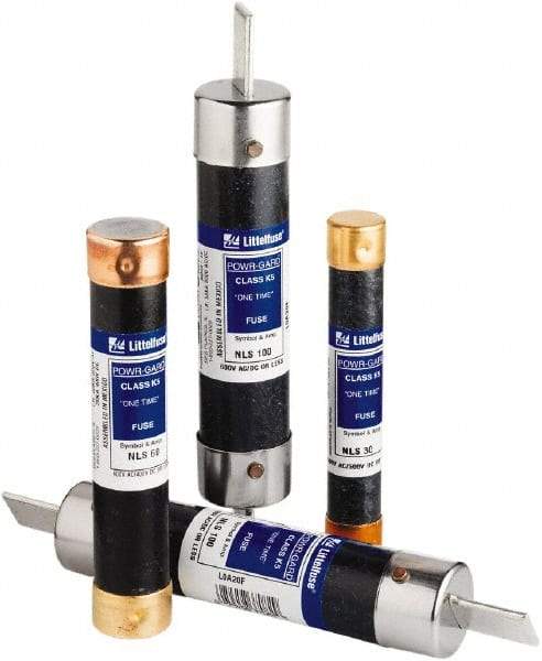 Value Collection - 250 VAC/VDC, 25 Amp, General Purpose Fuse - 2" OAL, 50 at AC (RMS) kA Rating, 9/16" Diam - Eagle Tool & Supply