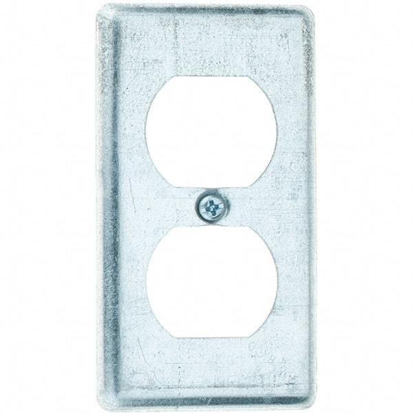 Value Collection - Electrical Outlet Box Steel Box Cover - Eagle Tool & Supply