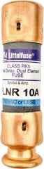 Value Collection - 125 VDC, 250 VAC, 10 Amp, Time Delay General Purpose Fuse - 2" OAL, 200 kA Rating, 9/16" Diam - Eagle Tool & Supply