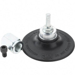Value Collection - 3" Diam 3M ROLOC Disc Backing Pad - Hard Density, 20,000 RPM, Roloc TR Compatible - Eagle Tool & Supply