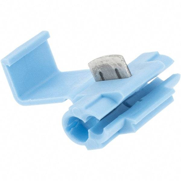Value Collection - 18 to 14 AWG, Blue, IDC, Tap Quick Splice Connector - 2 Wires - Eagle Tool & Supply