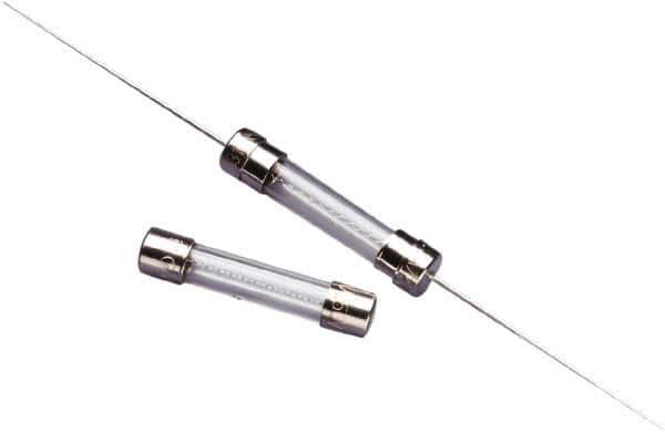Value Collection - 250 VAC, 7 Amp, Fast-Acting Miniature Glass/Ceramic Fuse - Fuse Holder Mount, 1-1/4" OAL, 1/4" Diam - Eagle Tool & Supply