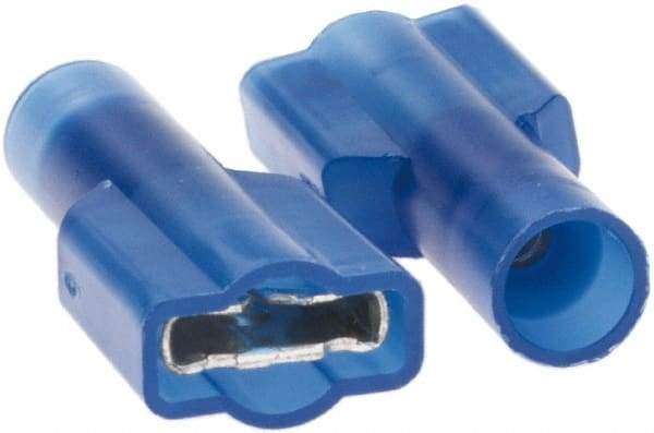 Value Collection - 16 to 14 AWG, Nylon, Fully Insulated, Female Wire Disconnect - 1/4" Wide Tab, CSA Certified, UL Listed - Eagle Tool & Supply