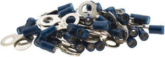 Value Collection - 16-14 AWG Partially Insulated Crimp Connection D Shaped Ring Terminal - Tin Plated Copper Contact - Eagle Tool & Supply