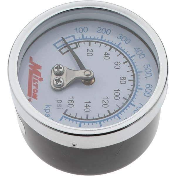 Value Collection - 2" Dial, 1/4 Thread, 0-160 Scale Range, Pressure Gauge - Back Connection Mount - Eagle Tool & Supply