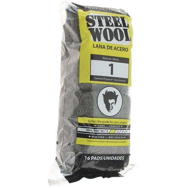 Value Collection - Steel Wool Steel Wool Grade: 1 Pad Width (Inch): 3 - Eagle Tool & Supply