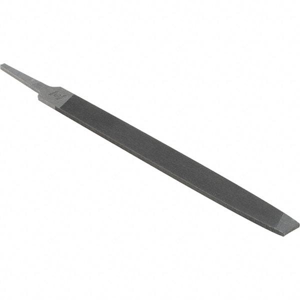 Value Collection - 8" Long, Smooth Cut, Mill American-Pattern File - Single Cut, 9/64" Overall Thickness - Eagle Tool & Supply