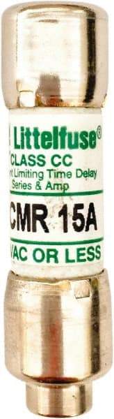 Value Collection - 500 VDC, 600 VAC, 15 Amp, Time Delay General Purpose Fuse - 300 at AC kA Rating - Eagle Tool & Supply