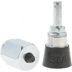 Value Collection - 1" Diam Quick-Change Disc Backing Pad - 1/4" Shank Diam, Medium Density, 30,000 RPM - Eagle Tool & Supply