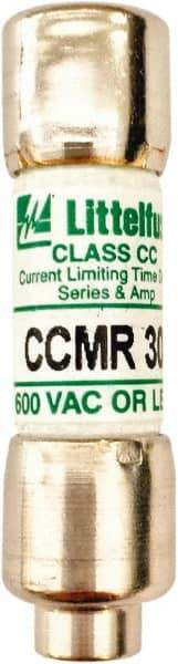 Value Collection - 500 VDC, 600 VAC, 30 Amp, Time Delay General Purpose Fuse - 300 at AC kA Rating - Eagle Tool & Supply