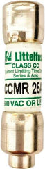 Value Collection - 500 VDC, 600 VAC, 25 Amp, Time Delay General Purpose Fuse - 300 at AC kA Rating - Eagle Tool & Supply