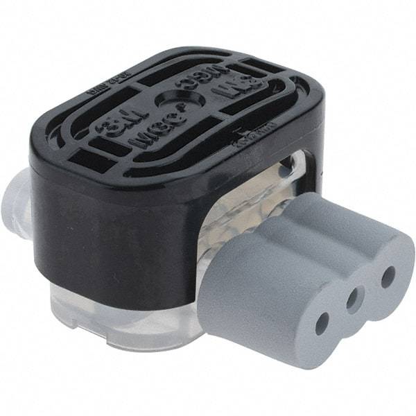 Value Collection - 20 to 12 AWG, Black, IDC, Pigtail Quick Splice Connector - Eagle Tool & Supply