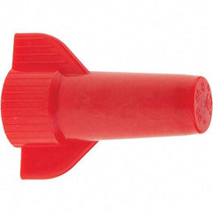 Value Collection - 2, 20 to 4, 10 AWG, 1,000 Volt (Lighting) & 600 Volt (Building Wire), Corrosion Resistant & Flame Retardant, Wing Twist on Wire Connector - Red, 221°F - Eagle Tool & Supply