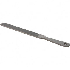 Value Collection - 8" Long, Hand American-Pattern File - Single, Double Cut, 3/16" Overall Thickness, Handle - Eagle Tool & Supply