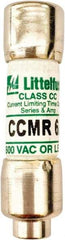 Value Collection - 250 VDC, 600 VAC, 6 Amp, Time Delay General Purpose Fuse - 300 at AC kA Rating - Eagle Tool & Supply