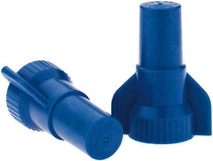Value Collection - 16 to 14 AWG, 300 & 600 Volt, Wing Twist on Wire Connector - Blue, 221°F - Eagle Tool & Supply