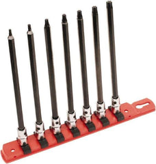 Wiha - 7 Piece 1/4" Drive Torx Bit Socket Set - T10 to T40 Torx - Eagle Tool & Supply