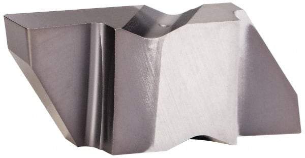 Kennametal - 4189NG Grade KCU10, 4.8mm Cutting Width Carbide Grooving Insert - 6.35mm Max Depth of Cut, Left Hand, 0.57mm Corner Radius, AlTiN Finish - Eagle Tool & Supply