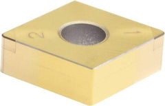 Sumitomo - 2NC-CNGA432 Grade BNC300 PCBN Turning Insert - TiN Finish, 80° Diamond, 1/2" Inscr Circle, 3/16" Thick, 1/32" Corner Radius - Eagle Tool & Supply