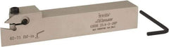 Iscar - GHD, External, Right Hand, 0.36" Max Depth of Cut, 0.11 to 0.157" Groove Width, Indexable Grooving Tool Holder - GI.., GPV.., TIP.. Insert Compatibility, 1" Shank Height, 1" Shank Width, 6" OAL, Through Coolant - Eagle Tool & Supply