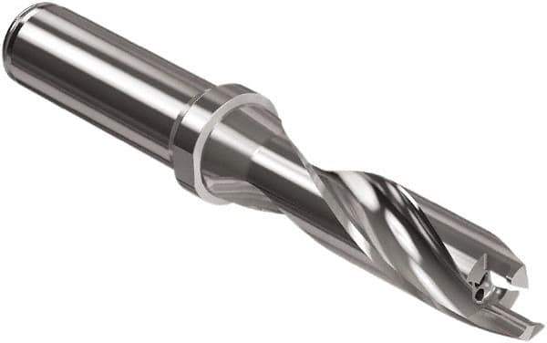 Seco - 12 to 12.49mm Diam, 3xD, 38mm Max Depth, 16mm Shank Diam, 46.2mm Flute, 106.2mm OAL, Replaceable Tip Drill - SD403 Toolholder, Series Crownloc Plus - Eagle Tool & Supply