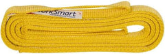 Value Collection - 10' Long x 1" Wide, 3,200 Lb Vertical Capacity, 2 Ply, Polyester Web Sling - 2,500 Lb Choker Capacity, with Eye & Eye (Flat) - Eagle Tool & Supply