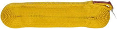 Value Collection - 12' Long x 1" Wide, 3,200 Lb Vertical Capacity, 1 Ply, Polyester Web Sling - 2,500 Lb Choker Capacity, with Endless Sling - Eagle Tool & Supply