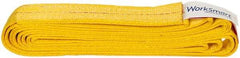 Value Collection - 10' Long x 2" Wide, 6,400 Lb Vertical Capacity, 1 Ply, Polyester Web Sling - 5,000 Lb Choker Capacity, with Endless Sling - Eagle Tool & Supply