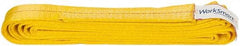 Value Collection - 12' Long x 2" Wide, 6,400 Lb Vertical Capacity, 1 Ply, Polyester Web Sling - 5,000 Lb Choker Capacity, with Endless Sling - Eagle Tool & Supply