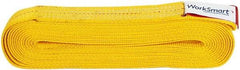 Value Collection - 20' Long x 2" Wide, 6,400 Lb Vertical Capacity, 1 Ply, Polyester Web Sling - 5,000 Lb Choker Capacity, with Endless Sling - Eagle Tool & Supply