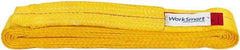 Value Collection - 12' Long x 3" Wide, 8,600 Lb Vertical Capacity, 1 Ply, Polyester Web Sling - 6,900 Lb Choker Capacity, with Endless Sling - Eagle Tool & Supply