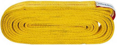 Value Collection - 16' Long x 2" Wide, 12,200 Lb Vertical Capacity, 2 Ply, Polyester Web Sling - 9,800 Lb Choker Capacity, with Endless Sling - Eagle Tool & Supply
