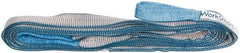 Value Collection - 20' Long x 1" Wide, 1,600 Lb Vertical Capacity, 1 Ply, Polyester Web Sling - 1,250 Lb Choker Capacity, with Eye & Eye (Flat) - Eagle Tool & Supply