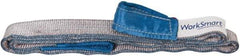 Value Collection - 10' Long x 2" Wide, 3,200 Lb Vertical Capacity, 1 Ply, Polyester Web Sling - 2,500 Lb Choker Capacity, Silver (Color), with Eye & Eye (Flat) - Eagle Tool & Supply