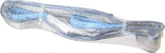Value Collection - 5' Long x 3" Wide, 8,600 Lb Vertical Capacity, 2 Ply, Polyester Web Sling - 6,900 Lb Choker Capacity, with Eye & Eye (Flat) - Eagle Tool & Supply
