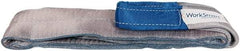 Value Collection - 6' Long x 4" Wide, 11,500 Lb Vertical Capacity, 2 Ply, Polyester Web Sling - 9,200 Lb Choker Capacity, Silver (Color), with Eye & Eye (Flat) - Eagle Tool & Supply