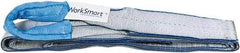 Value Collection - 12' Long x 3" Wide, 4,800 Lb Vertical Capacity, 1 Ply, Polyester Web Sling - 3,800 Lb Choker Capacity, with Eye & Eye (Twisted) - Eagle Tool & Supply