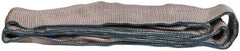 Value Collection - 10' Long x 4" Wide, 11,500 Lb Vertical Capacity, 2 Ply, Polyester Web Sling - 9,200 Lb Choker Capacity, with Eye & Eye (Twisted) - Eagle Tool & Supply